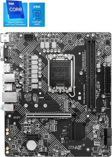 MSI PRO H610M-G DDR4 Motherboard, Micro-ATX - Supports Intel 12th Gen Core Proce - Picture 5 of 7
