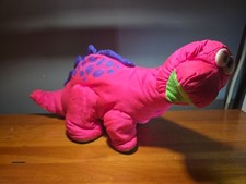 Vintage Fisher Price 1992 Bruce the Brontosaurus Roar Puffalump Dinosaur Works