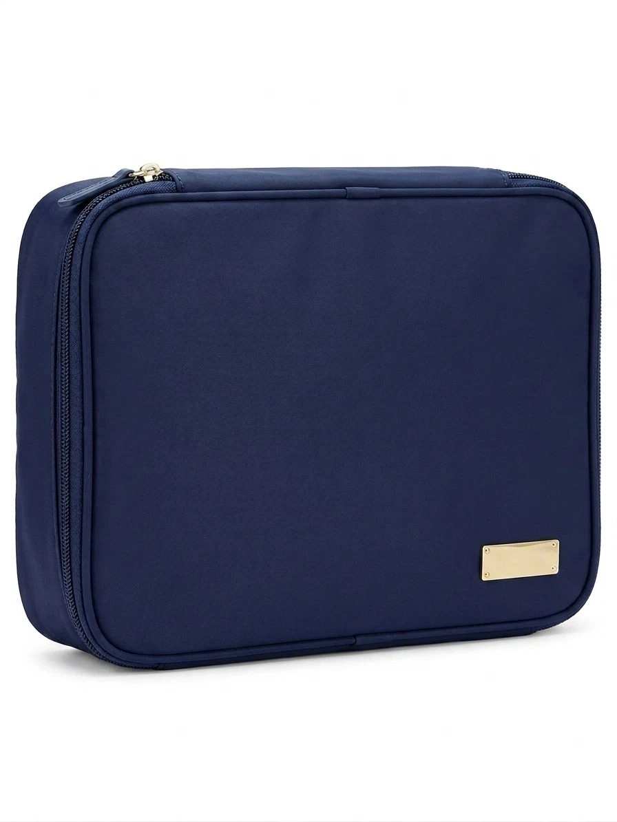 Samantha Brown Travel Organizer Bag Navy Blue Nylon Accessory Case