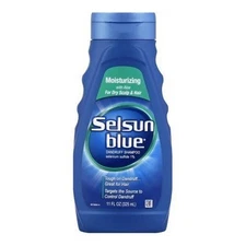 Selsun Blue Moisturizing Dandruff Shampoo Dry Scalp & Hair Aloe Enriched 11oz