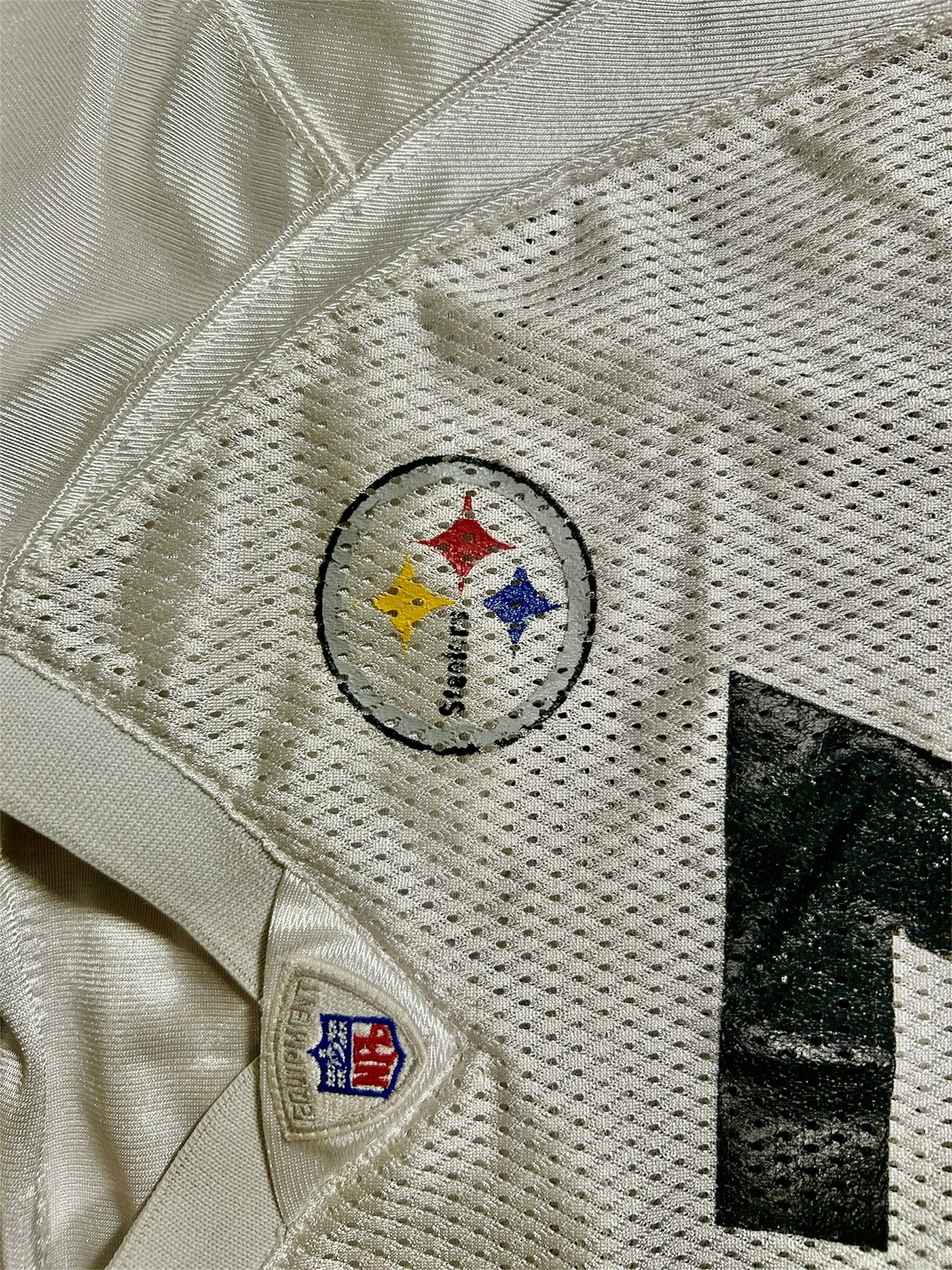 Reebok Pittsburgh Steelers #7 Ben Roethlisberger White Replica Jersey (Youth XL) thumbnail 3