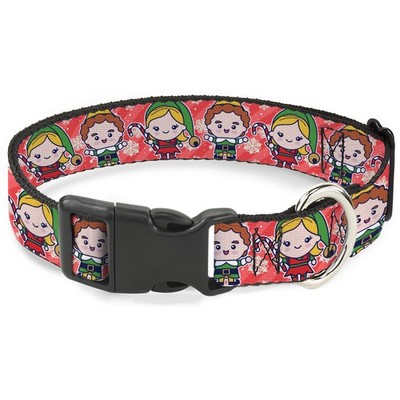 Plastic Clip Collar Elf Chibi Buddy and Jovie Pose and Snowflakes St (US IMPORT)