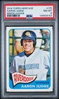 2014 TOPPS HERITAGE MINORS #175 AARON JUDGE - PSA 8