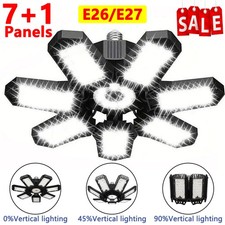 Super Bright LED Garage Light 600W,60000LM Deformable Ceiling Shop Work Lamp UK