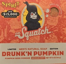 Dr Squatch Spirit Halloween Soap Drunk Pumpkin RARE 2025