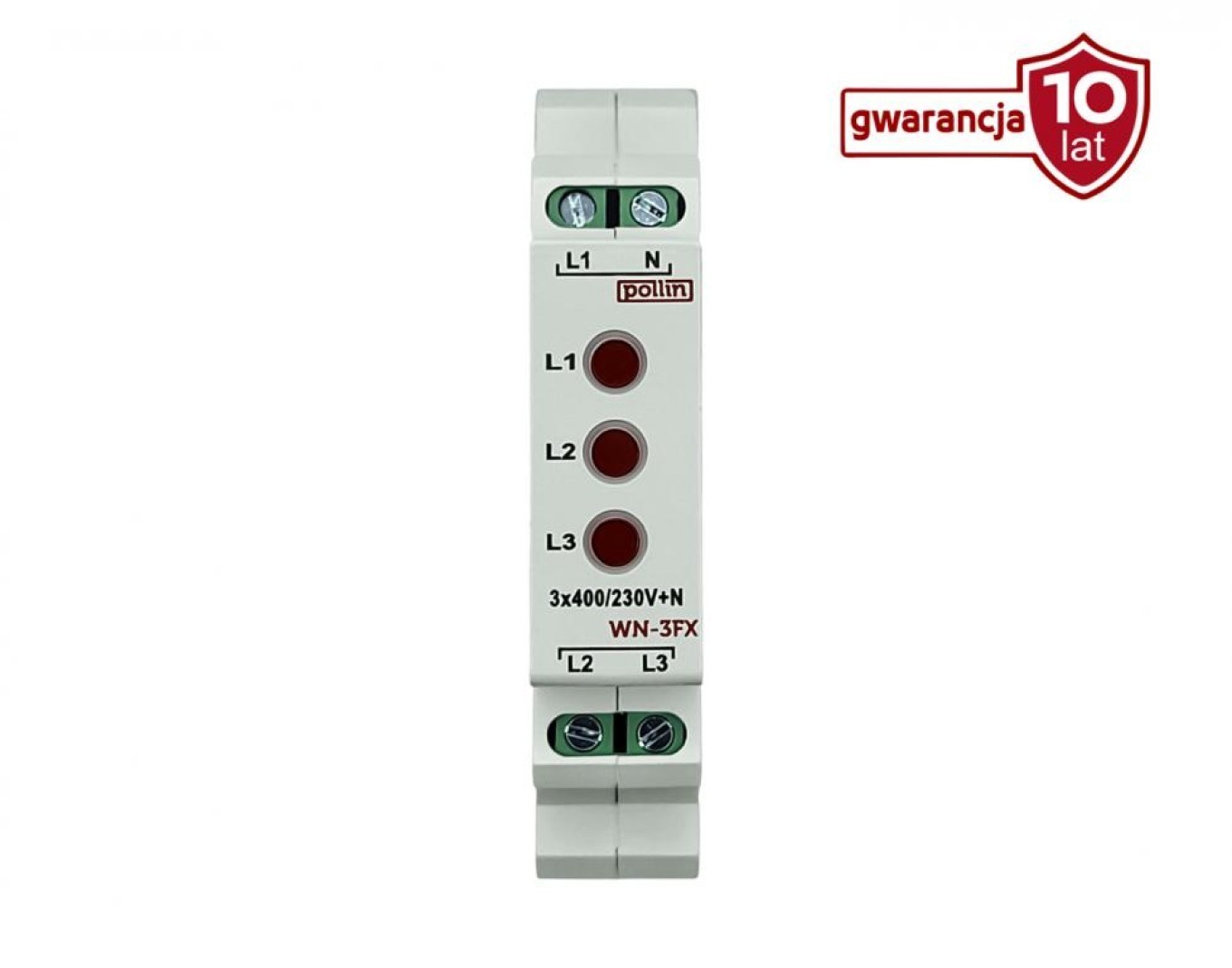 Module Light 3 Phase Red 10-250V AC WN-3FX