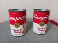 2 Dosen Campbell's kondensierte Garnelensuppe 10,5 Unzen NEU Ablaufdatum Mai. 2026