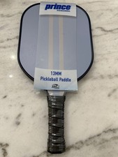 New Prince Pickleball Pro Paddle Navy Blue  Silver Stripes 13MM USA Approved