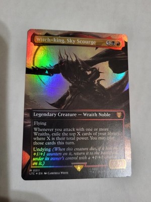 MTG WITCH-KING SKY LORD OF THE RINGS FOIL FREE SHIP EX-MINT!! NEVER PLAYED