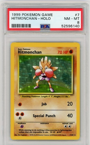 Hitmonchan graded PSA 8 for sale on eBay