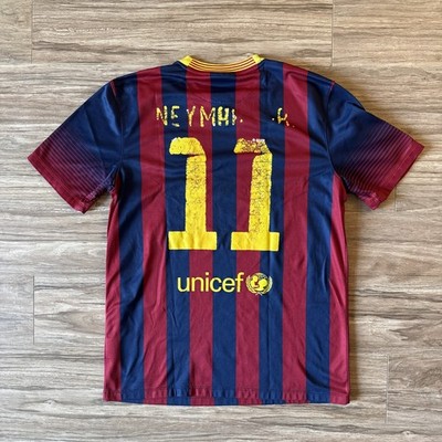 Nike FC Barcelona 2014年モデル ネイマール 2013-2014 Nike Authentic FC Barcelona Neymar Jr. Home Jersey Shirt