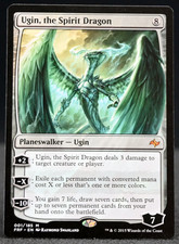 1 X Ugin the Spirit Dragon Regular LP MTG Fate Reforged