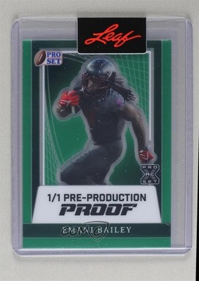 2024 Leaf Pro Set Metal Auto 1/1 Emani Bailey #PA-EB2 Rookie RC 1g2u