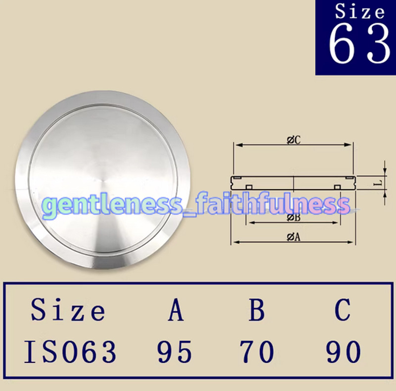 1PCS NEW ISO vacuum flange blind ISO63 ISO80 ISO100 ISO160