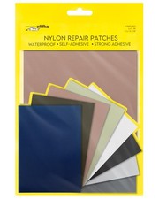 ZEFFFKA Nylon Self-Adhesive Repair Patches 8 Pack 5x7 inches, Multicolor