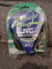 JVC HA-33 Super BASS Headphones Stereo 1.5mm Jack Wired New  Sealed Retro