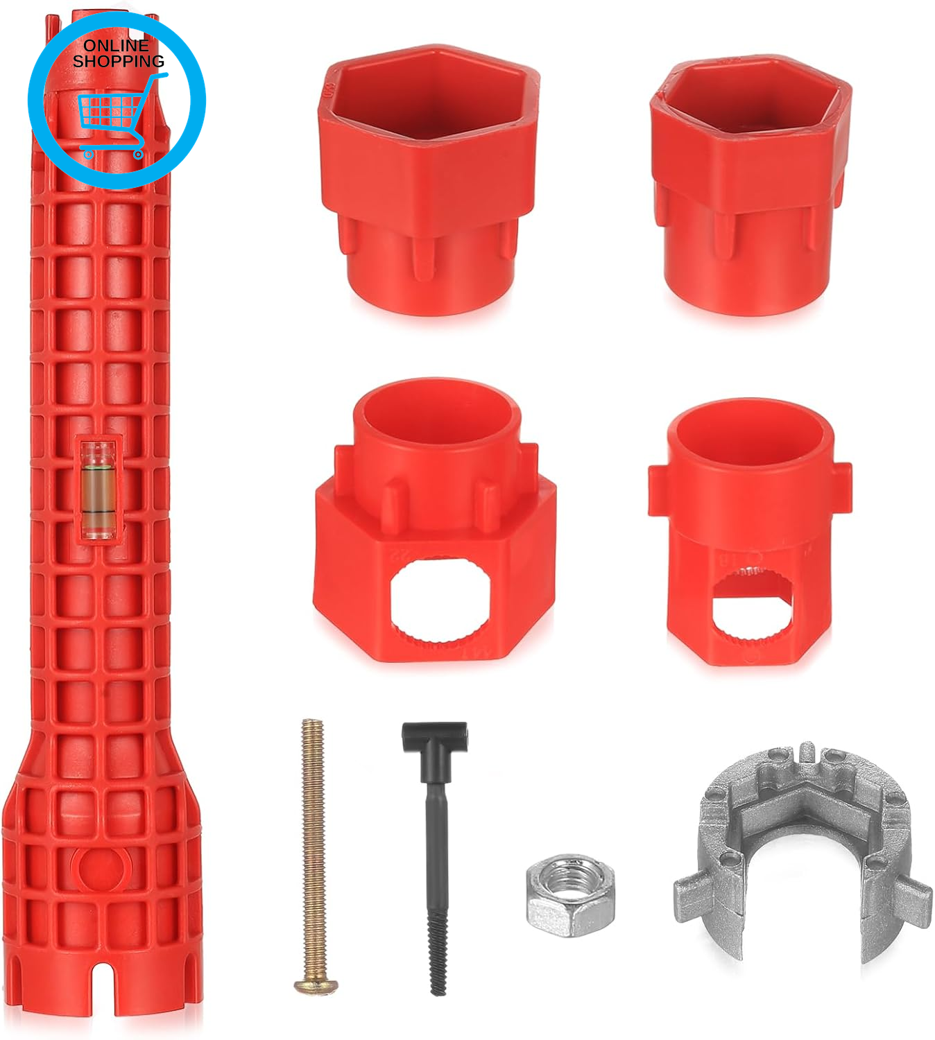 14-In-1 Faucet Wrench Tool, Sink Tap Spanner for Tight Space, Multi-Functional T