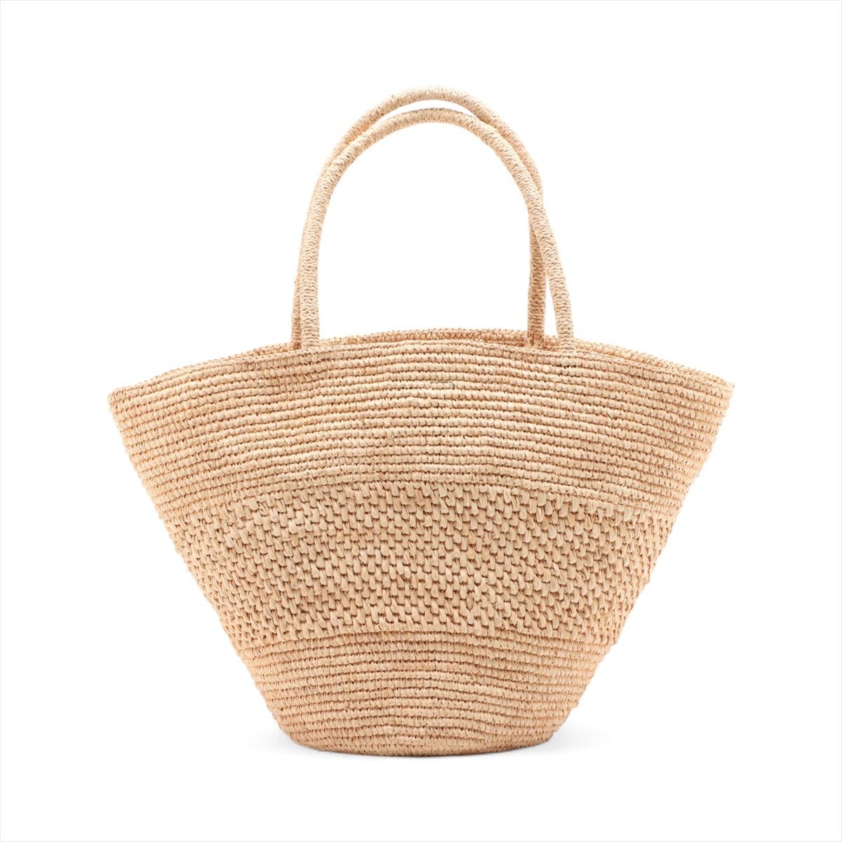 The Row Emily Raffia Basket Bag Beige