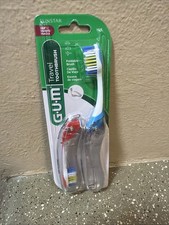 GUM Travel Toothbrush Foldable Soft Bristles Carrying Case 153 Lot of 4