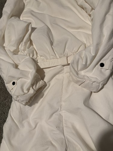 Tuta da neve sci Roffe e conchiglia vintage zip anni 80/90 Thinsulate taglia 8 rosso bianco blu - Foto 15 di 16