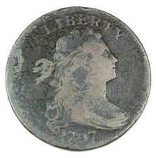 1797 Draped Bust Large Cent - Choice VG Details, Reverse of 97 Stem- SMH-2493