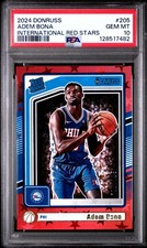 2024 PANINI DONRUSS INTERNATIONAL RED STARS #205 ADEM BONA 108/125 PSA 10