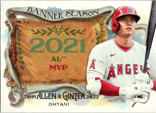 2022 Topps Allen & Ginter Banner Seasons #BS-5 Shohei Ohtani Angels