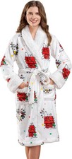 Peanuts  Snoopy Women's Warm Robe with Exclusive VelvetLoft  Fabric and She