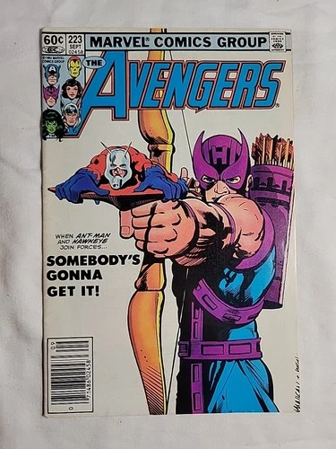 The Avengers #223 - September 1982 Marvel Comics. Newsstand Varient. Vintage
