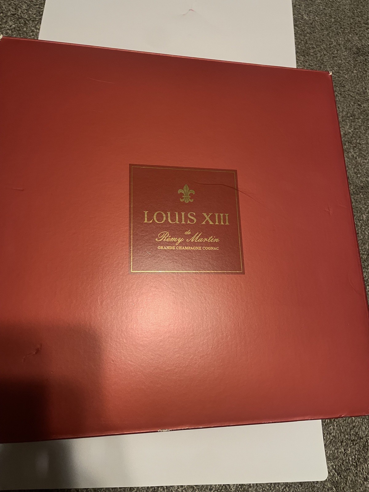 Remy Martin Louis XIII Cognac Baccarat Empty Bottle w/ Case 750ml