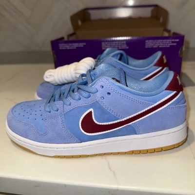 Nike SB Dunk Low TD Philadelphia Phillies Size 3C DN3673-400 Blue Maroon Gum DS