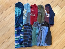 Bundle Of 9 Toddler Boys Long Sleeve Shirts Size 2t