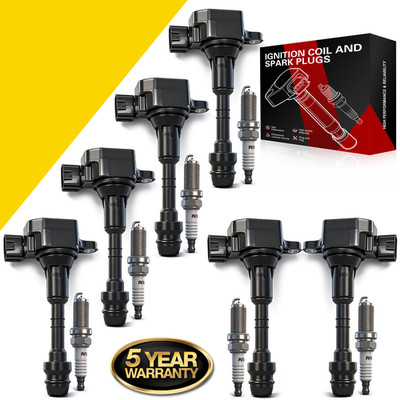6Pack Ignition Coil & Iridium Spark Plug For 05-14 Nissan Frontier Xterra UF349