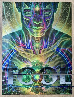 Tool Poster Auckland NZ Spark Arena Feb 28 2020 Alex Grey x/500