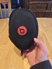 Beats By Dr Dre Headphones Zip Carrying Soft Bag Pouch Zipper Case NO HEADPHONES