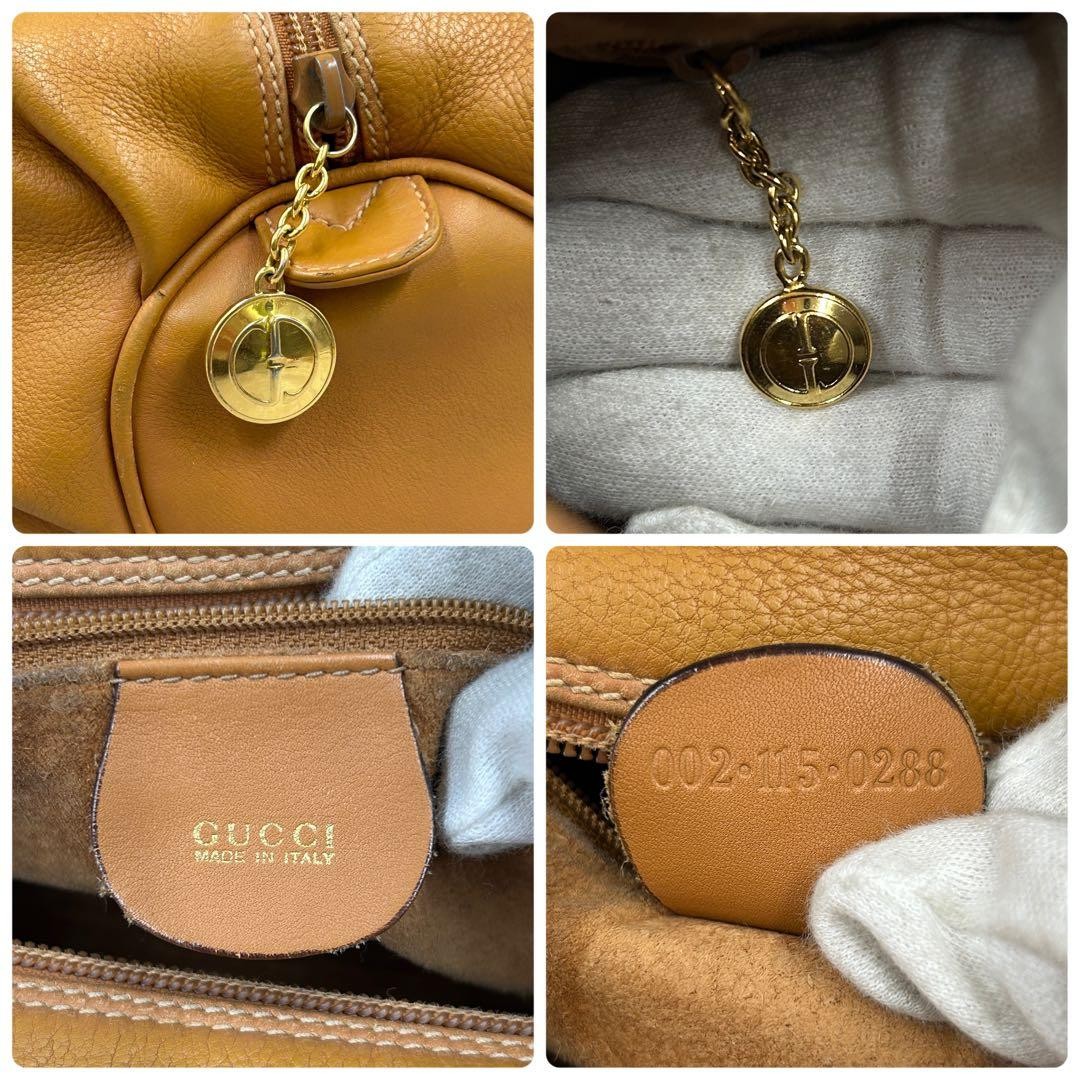 GUCCI 2Way Mini Boston Shoulder Bag Leather Gold Hardware Unisex Authentic thumbnail 15