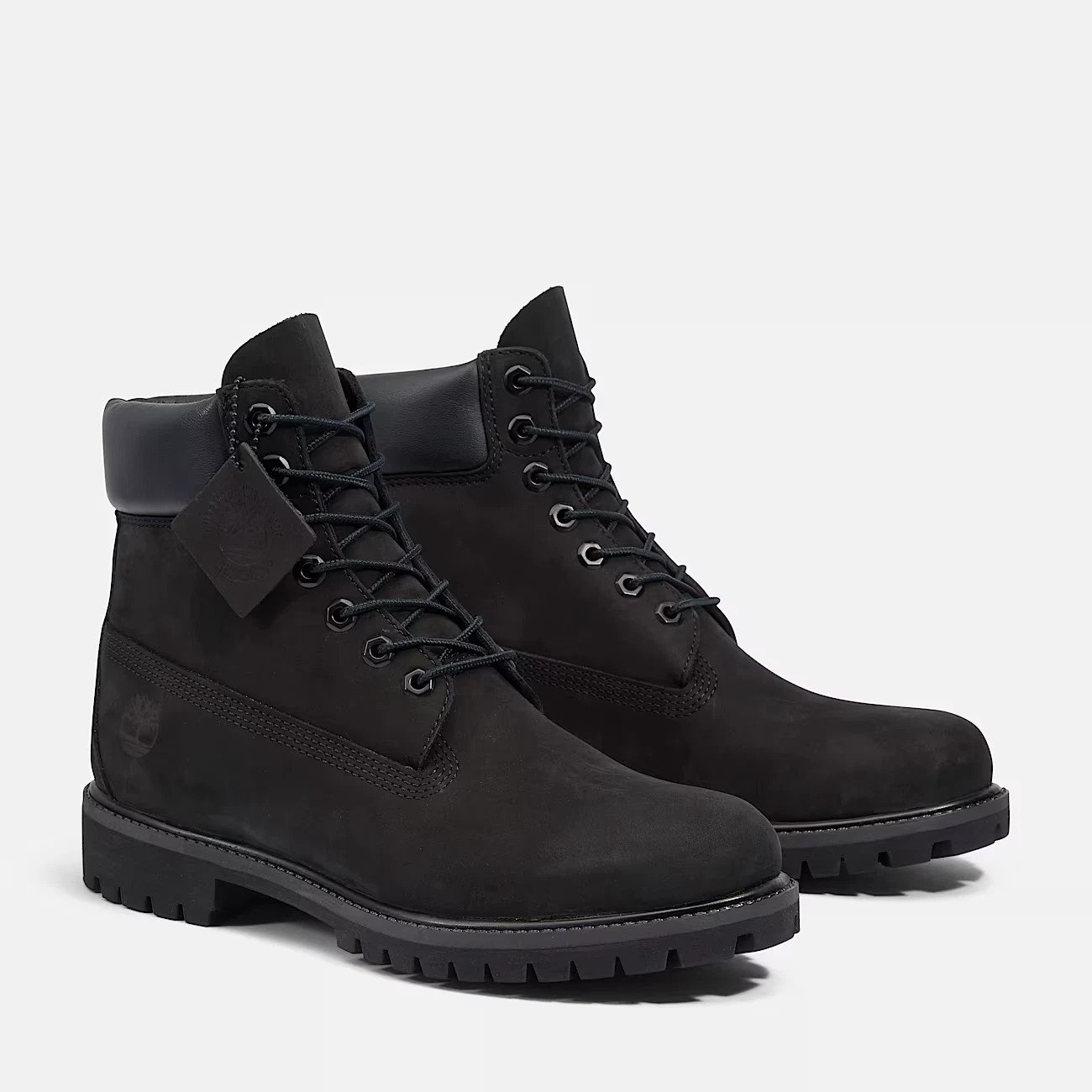 Timberland 6&rdquo; Premium Waterproof Boots Black Nubuck ALL SIZES (FREE SHIPPING)