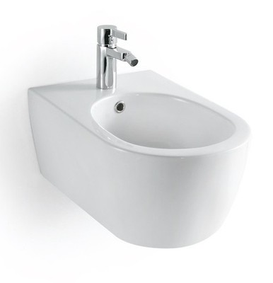 Bernstein Wand-Hänge-Bidet CH2019V - Badkeramik - Weiß - Zubehör wählbar