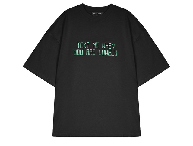 Pegador Bleek Boxy Oversized Tee T-Shirt Print Washed Black Herren Men Schwarz