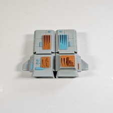 WT Toys 1990s 90s Childs Binoculars Vintage Toy Retro Grey Orange Blue Space
