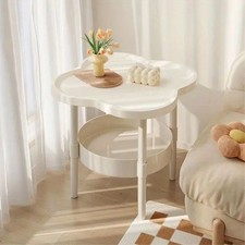 1 pc Clover Shape Small Coffee Table Sofa Side Storage Table Living Room Bedroom