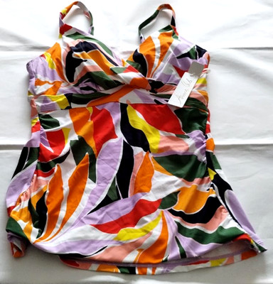 Anne Cole Multicolor Swim Top Size 34DD/36D