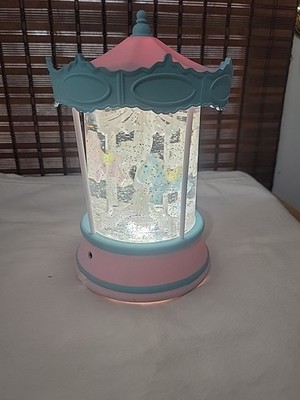 Musical Carousel Led Lights Rotates Plays Music .New In Box 1 Shown Display Item