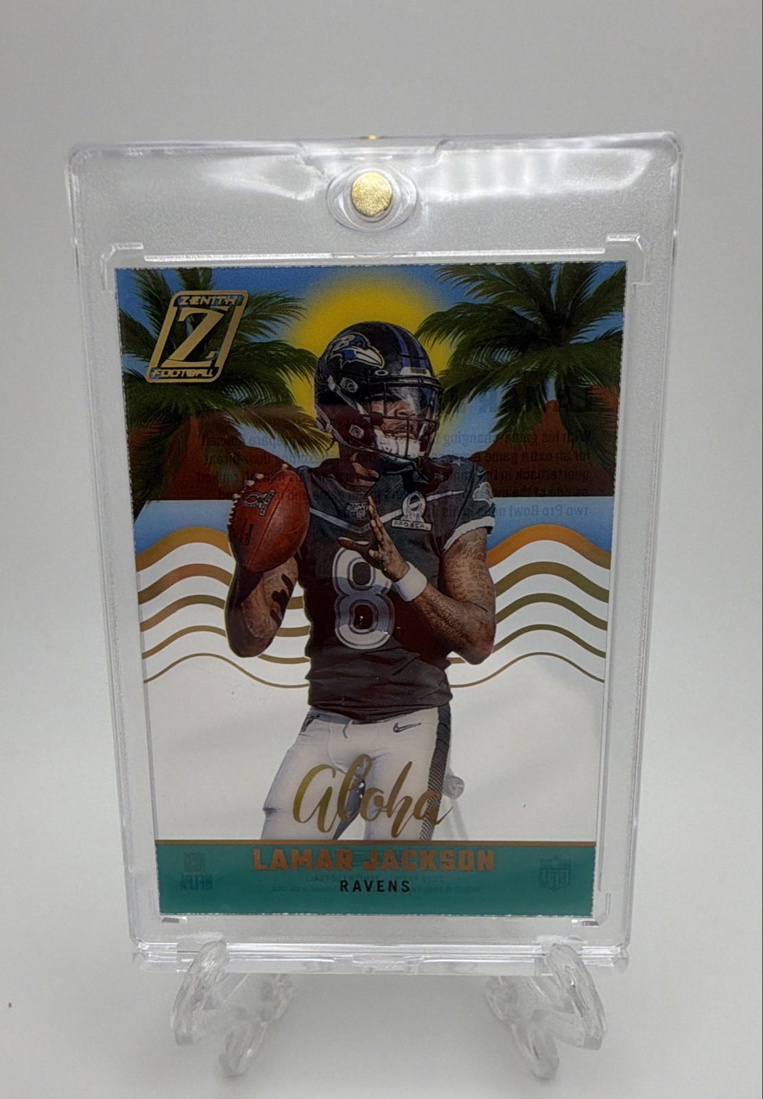 2022 Panini Zenith - Die-cut Aloha Lamar Jackson #AL-16 -cg
