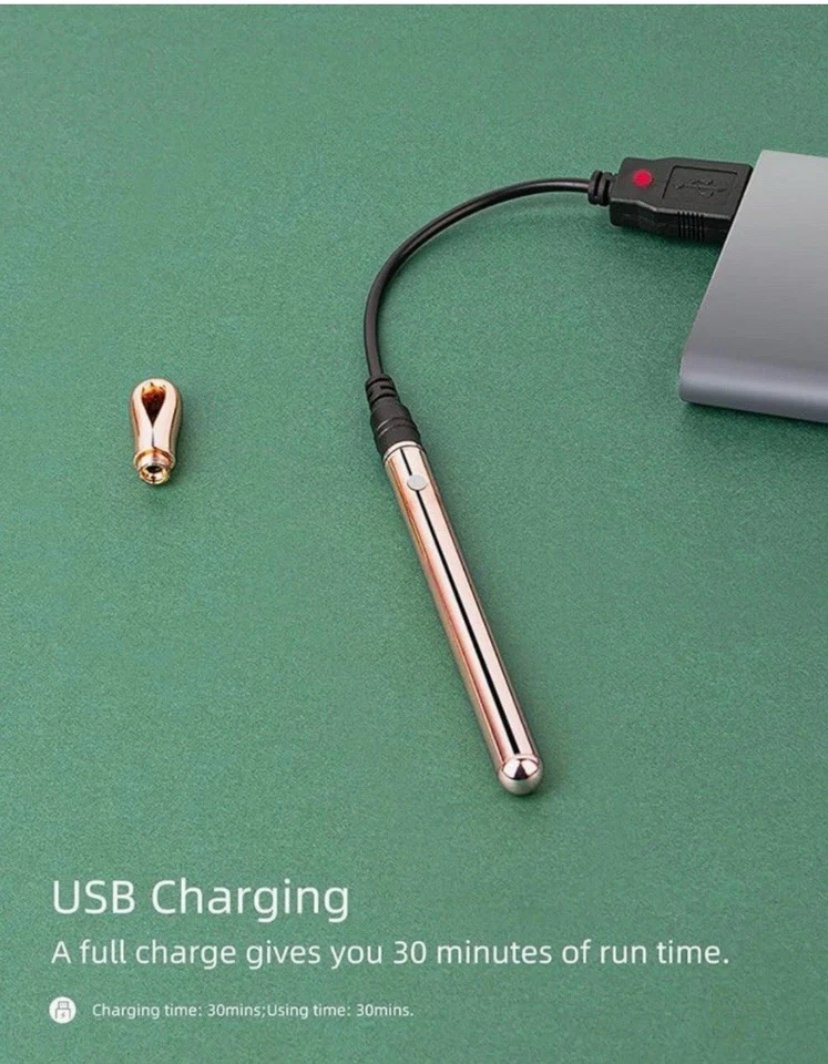 Coubomb Collares de Oro Rosa para Mujer Colgante Largo Collar Vibrador Foto 3 de 3