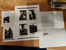 Jimi Hendrix  By Ulvis Alberts SIGNED LETTER PROPAGANDA CLIPS AND SNAPSHOTS