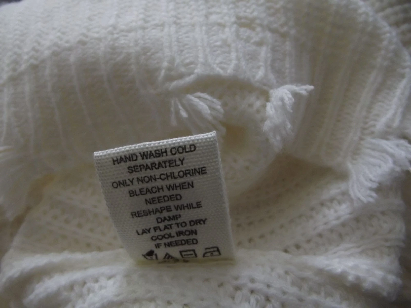 No Comment Abito Maglione Abito Tunica Medium Off White Aperto Spalle Fredde Invecchiato m