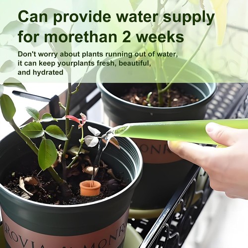 Plant Watering Globes 4 Pack Terracotta Pots Self Watering Pots Slow Release O - Picture 6 of 9