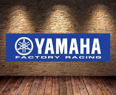 yamaha factory Banner Garage Workshop mancave PVC sign workshop pitlane