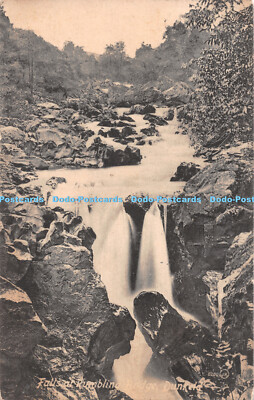 R495136 Dunkeld Falls at Rumbling Bridge Valentines Serie 1913